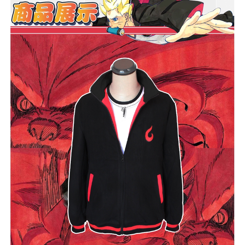 NARUTO Áo Khoác Hoodie Cosplay Nhân Vật Uzumaki Boruto