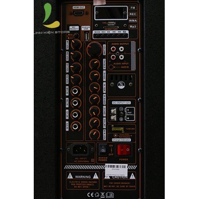 Loa Kéo Hosan DX 2-9915 - Công Suất 1000W, Bass đôi 4 tấc, Hỗ trợ kết nối bluetooth, cổng USB, khe cắm thẻ nhớ