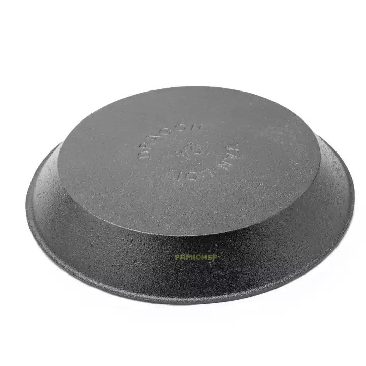 Chảo gang tròn chống dính đế gỗ Dragon D042