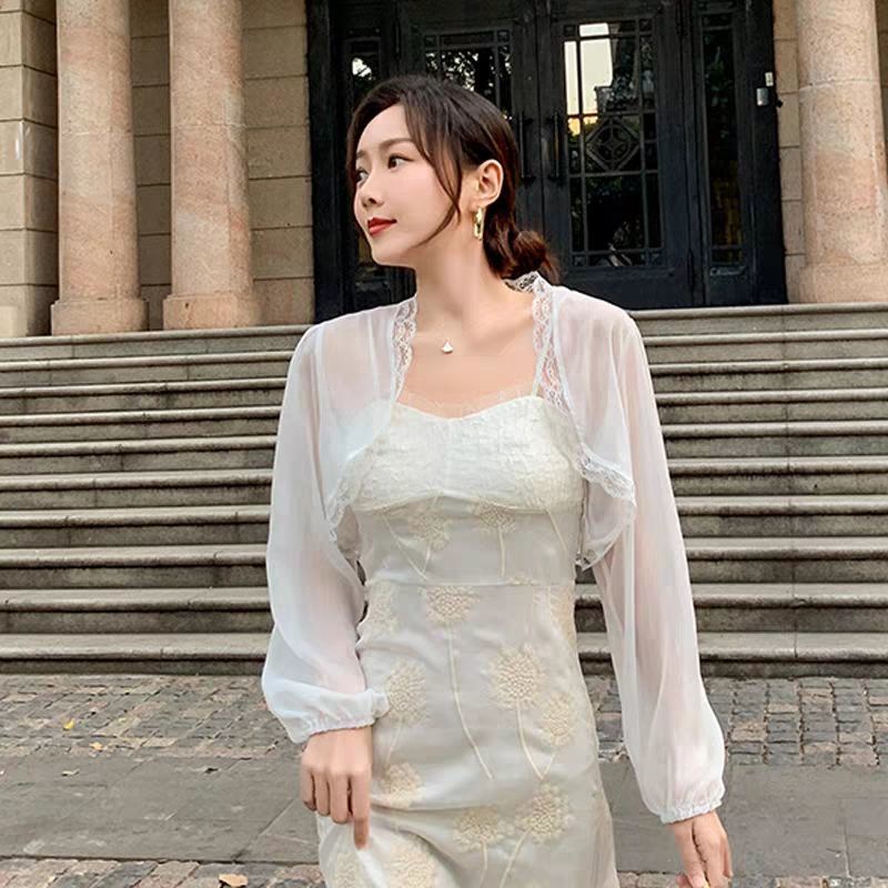 Áo Khoác Cardigan Hai Dây Dáng Rộng Che Nắng Thời Trang Mùa Hè Hàng Mới Dành Cho Bạn Nữ 20221