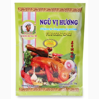 Combo 10 gói Bột gia vị ngũ vị hương Kim Hưng 75g