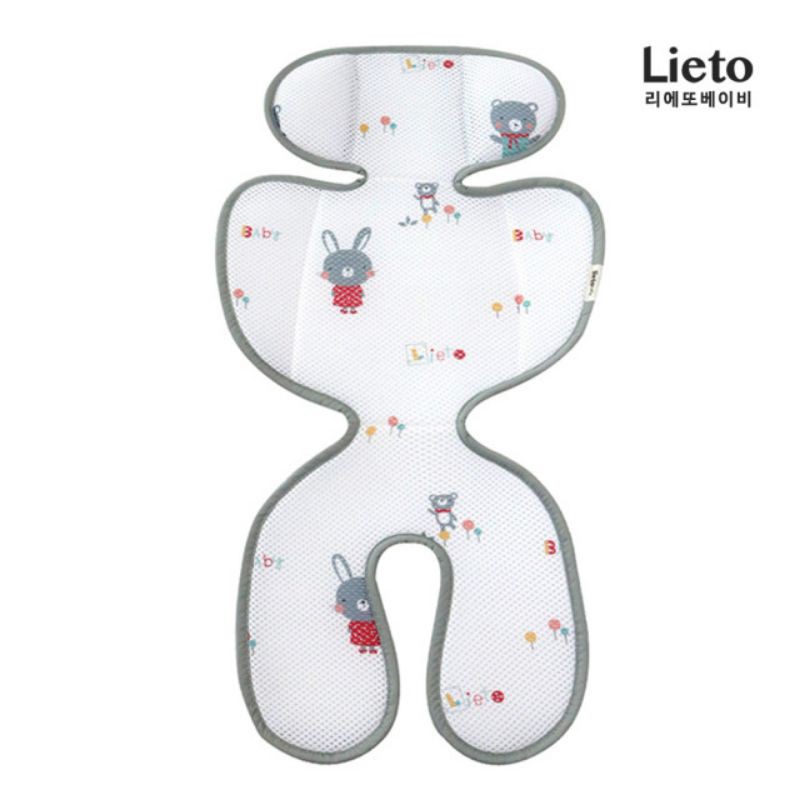 LÓT XE ĐẤY 3d MESH LIETO BABY HÀN QUỐC