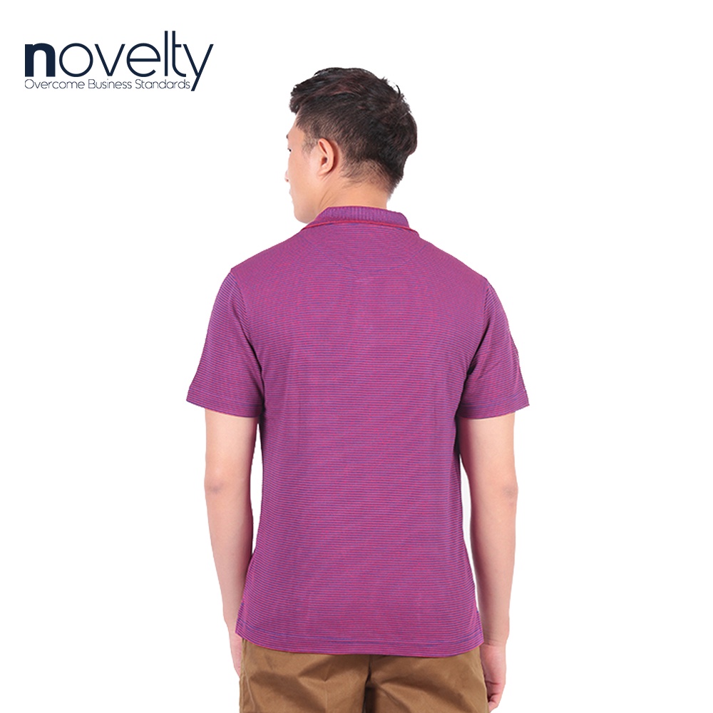 Áo thun polo nam Novelty có túi kẻ sọc 170130N
