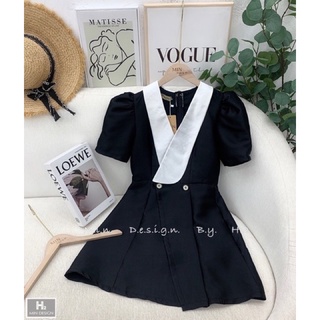 Váy ren nơ ngực phối tơ