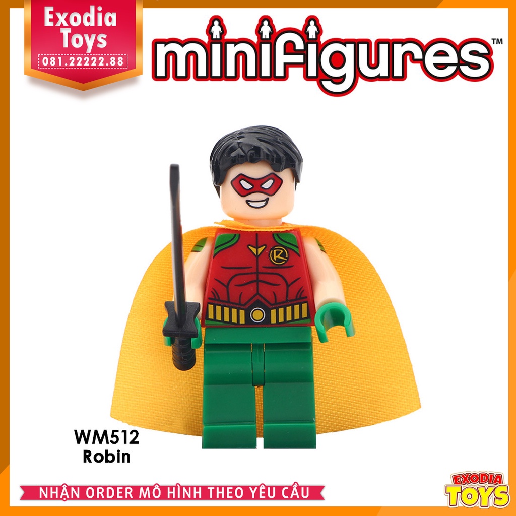 Xếp hình Minifigure Siêu anh hùng vũ trụ Marvel và DC Comics - Đồ Chơi Lắp Ghép Sáng Tạo - WM6033