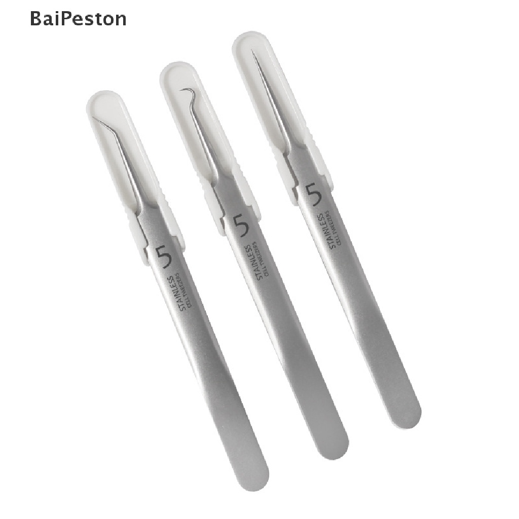 [BaiPeston] Siêu Mịn không. Set 5 Nhíp Nặn Mụn Đầu Đen Chuyên Dụng ♨Hot