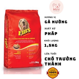 Thức ăn hạt chó FIB vị gà nướng 1,5kg