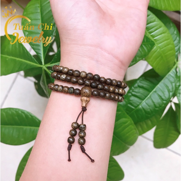 ⚡𝐇𝐀̣𝐓 𝟒𝐋𝐘⚡ Vòng Tay Trầm Hương Tặng Hộp Gấm- Chuỗi Tràng Hạt 108 Và 216 Hạt Size 4mm Hàng Chuẩn, Vòng Đôi Phong Thủy Đẹp