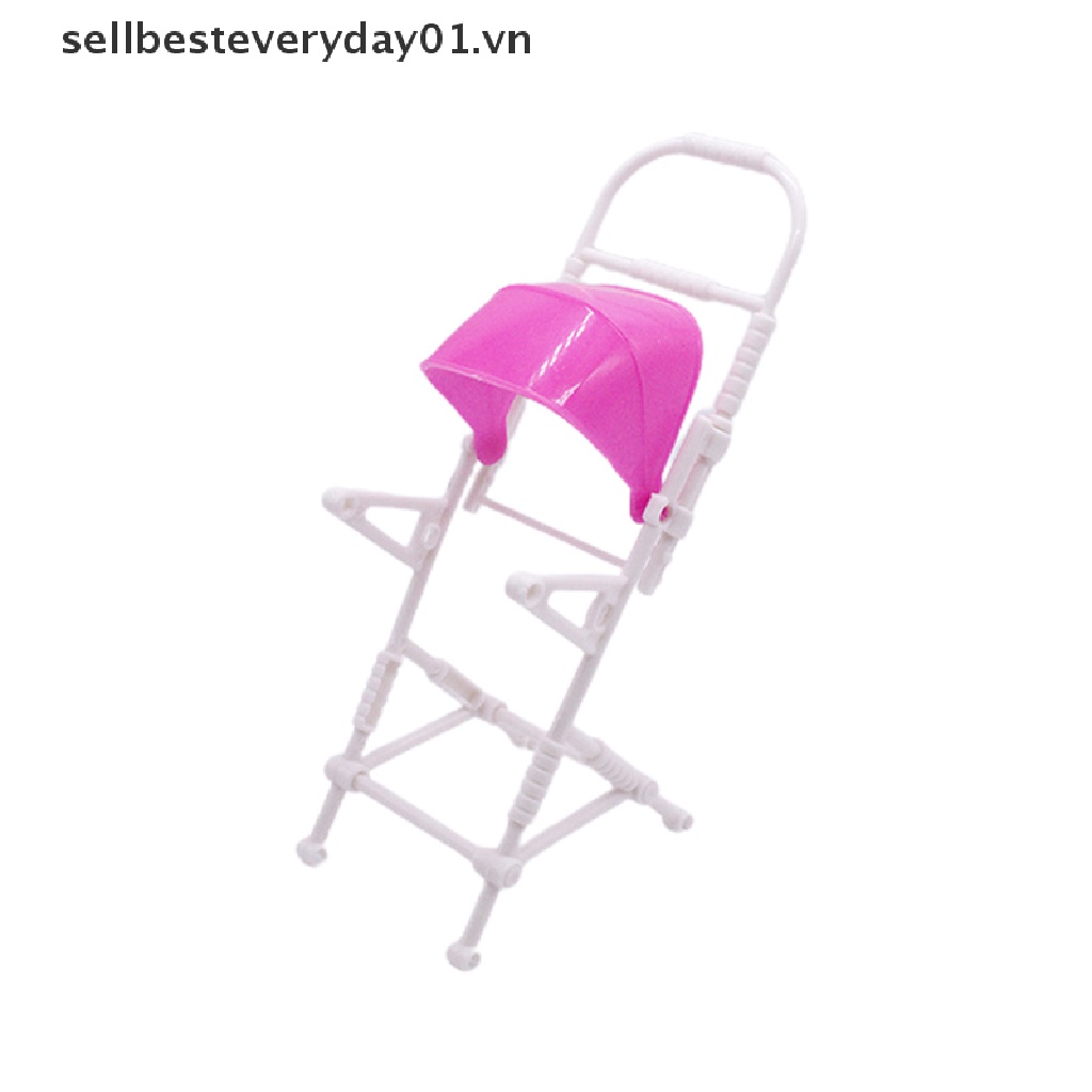 Đồ Chơi Lắp Ráp Xe Đẩy Em Bé Họa Tiết Hoạt Hình Trang Trí Nhà Búp Bê