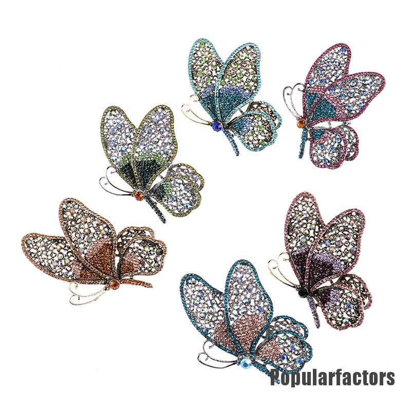 Ghim Cài Áo Hình Bướm Đính Ngọc Trai Nhân Tạo Thời Trang