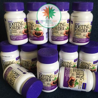 Bột giâm cành ROOTING POWDER chuẩn Mỹ (Hộp 35g) - Bột kích rễ giâm chiết cành, chống khuẩn cao cấp cho lan và hoa hồng