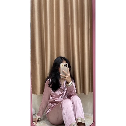 Bộ Pyjama lụa satin