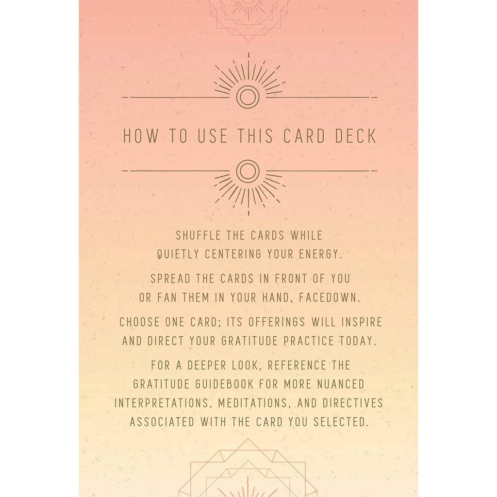 Bộ Bài Gratitude Inspirational Card Deck (Mystic House Tarot Shop) - Bài Gốc Authentic Chính Hãng 100%