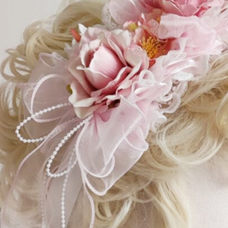 Băng Đô Ren Hoa Phong Cách Lolita Xinh Xắn Cho Nữ