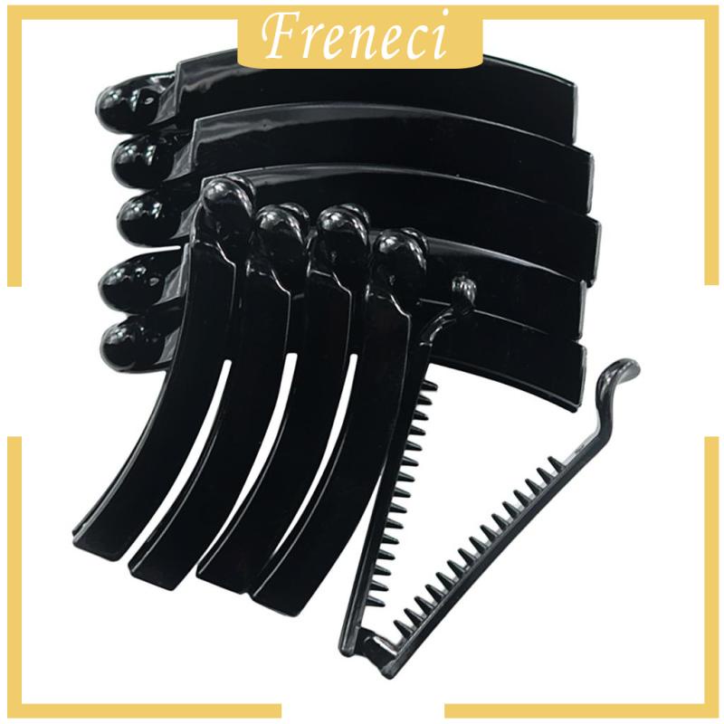 10 Cái 8cm 10cm Kẹp Trơn Chuối Đuôi Ngựa Lược Kẹp Tóc Đen