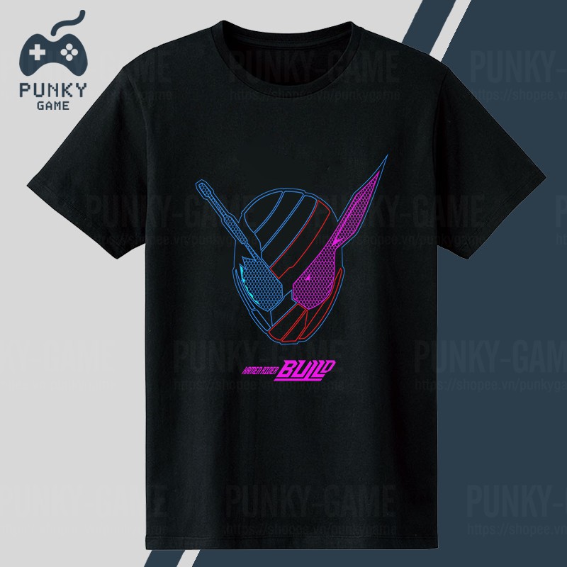 Áo thun Kamen Rider Build Black T-Shirt Collections ngắn tay!