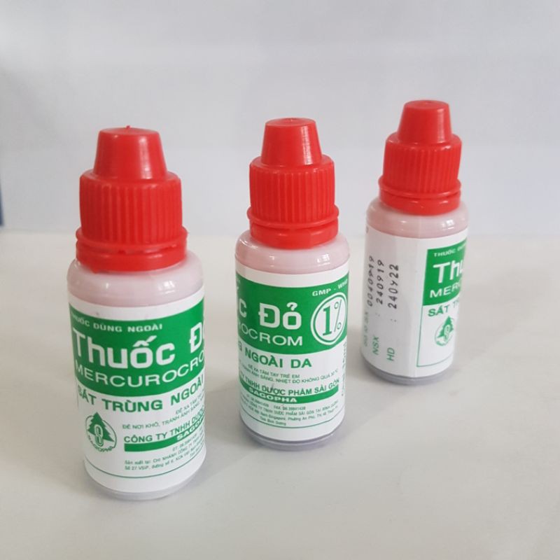 Thuốc đỏ 1% sát trùng ngoài da - Đông Anh Pharma