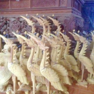 Hạc thờ gỗ mít