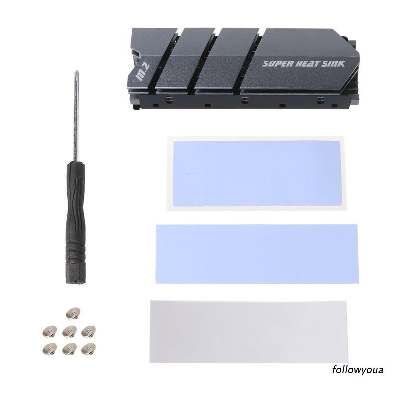 1 Bộ Tản Nhiệt M.2 SSD NVMe NGFF Kèm Miếng Tản Nhiệt Bằng Nhôm Cho M2 2280
