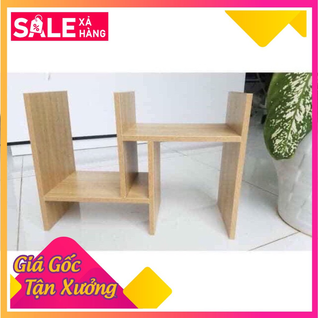 Siêu Sale Kệ Sách Để Bàn Gỗ lắp ghép đa năng làm việc tiện lợi thông minh