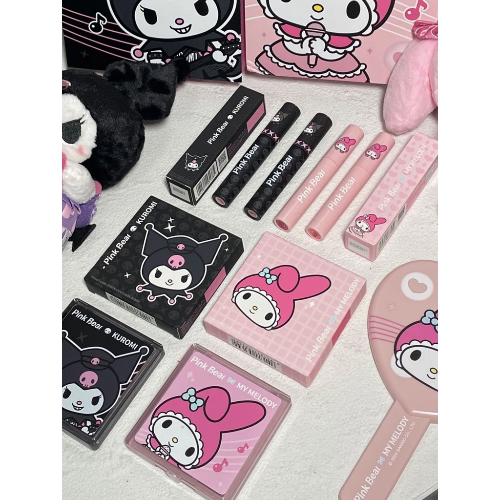 Pinkbear Kuromi Son Môi Pico Tông Màu Hồng Phấn Mắt Nước Tráng Gương Phiên Bản Giới Hạn Cho Nữ
