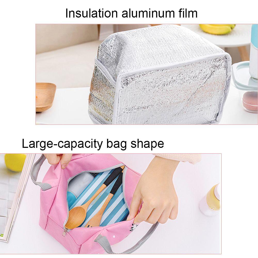 Túi Đựng Hộp Cơm Trưa Giữ Nhiệt Họa Tiết Hoạt Hình Dễ Thương