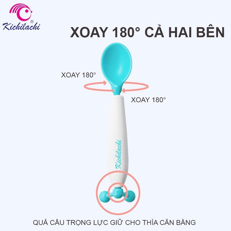 THÌA BÁO NÓNG CHỐNG LẬT XOAY 180 độ KICHILACHI