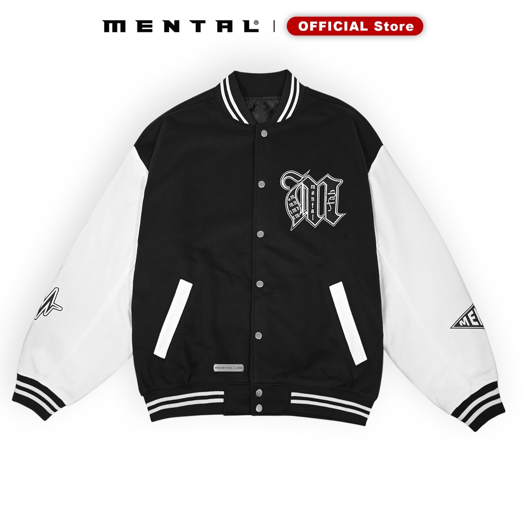 Áo Bomber Nỉ MENTAL® /Gate/ Varsity Jacket