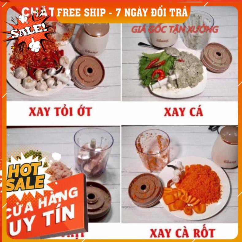 Máy xay thịt cá máy xay đa năng xay sinh tố rau củ quả xay đá Osaka nắp đồng dung tích 750ml