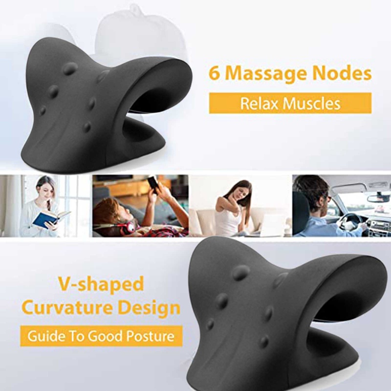Gối Massage Kéo Căng Cơ Vai Và Cổ Giúp Thư Giãn Giảm Đau Cột Sống