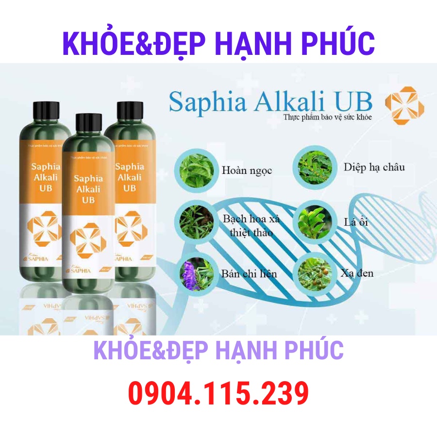 Kiềm u bướu Saphia Alkali UB – 300 ml/chai