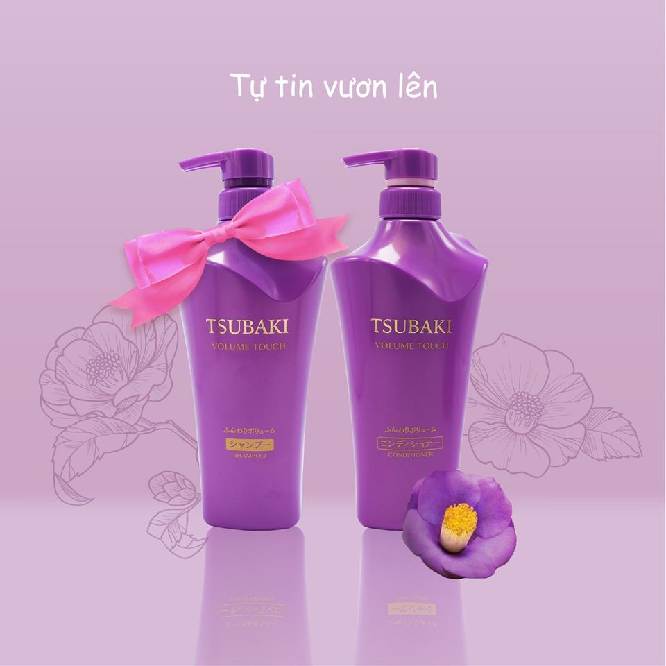 Dầu Xả Ngăn Rụng Tóc Shiseido Tsubaki Volume Touch (500ml)