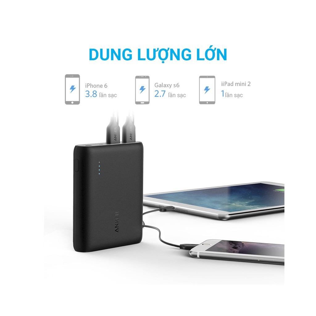 【Xác thực】 Pin sạc dự phòng ANKER PowerCore 10400mAh - A1214