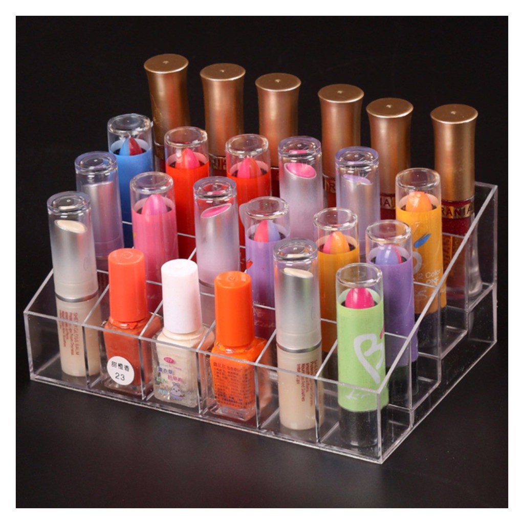 KHAY ĐỰNG SON 24 Ô 88189 SHOP THẾ GIỚI TIỆN ÍCH