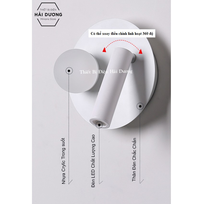 Đèn trang trí gắn tường decor cao cấp DT-802 chiếu điểm - soi tranh - soi gương - đọc sách - trang điểm - Có video