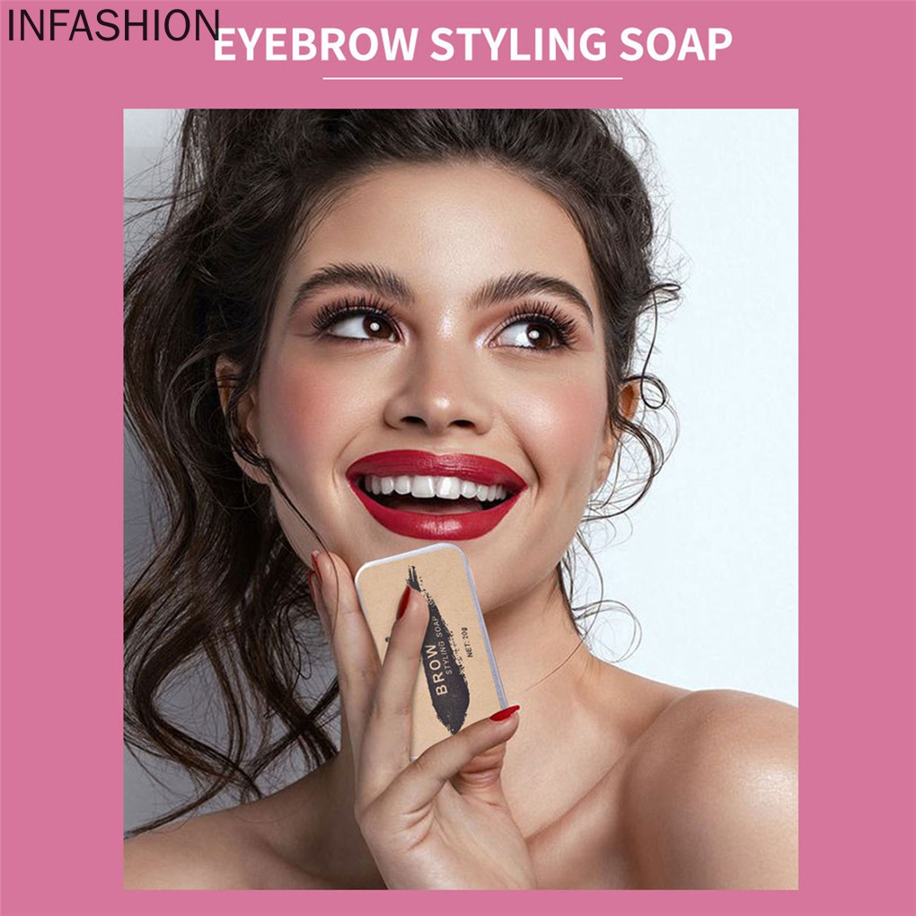 [Hàng mới về] Gel tạo kiểu lông mày 3D lâu trôi kèm cọ chải tiện dụng cho nữ