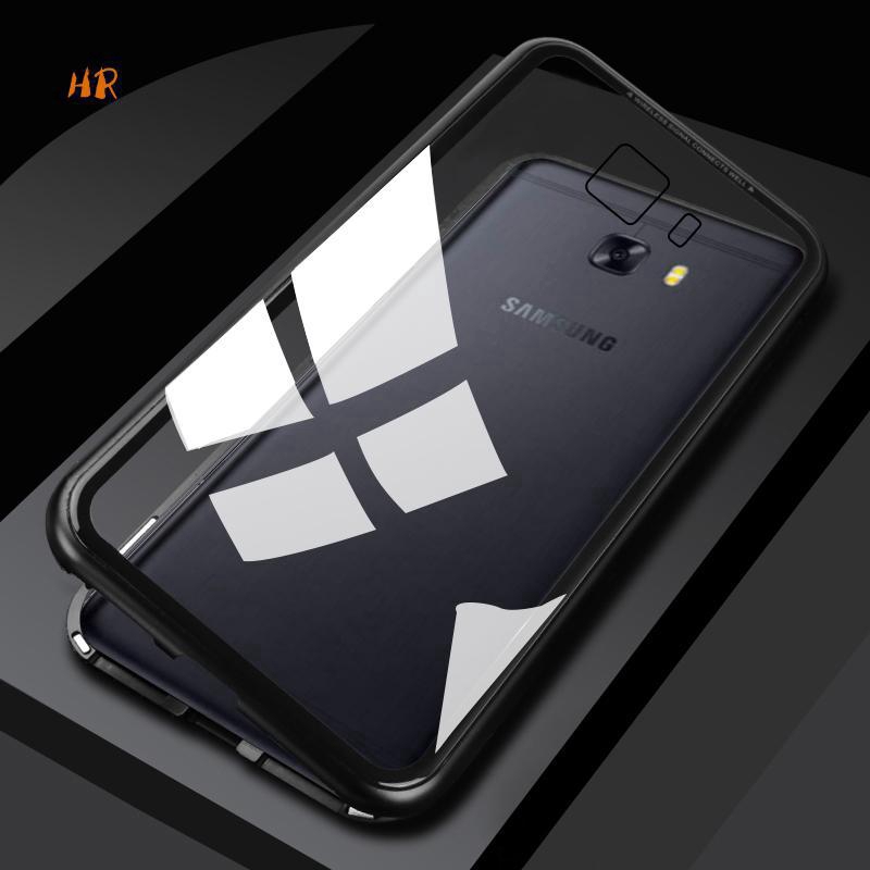 Ốp điện thoại kính cường lực khung kim loại hít nam châm cho Samsung C9Pro S8 S9 Note 8 9 S8 S9 Plus S20