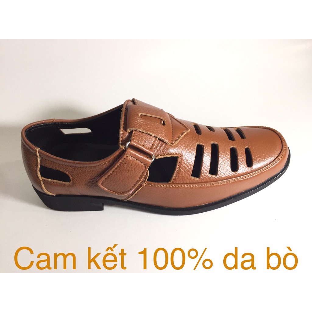 Có size 44-45 ngoại cỡ, Giày nam da bò ,đế cao su cực êm được khâu chắc chắn ,không lo mồ hôi chân.