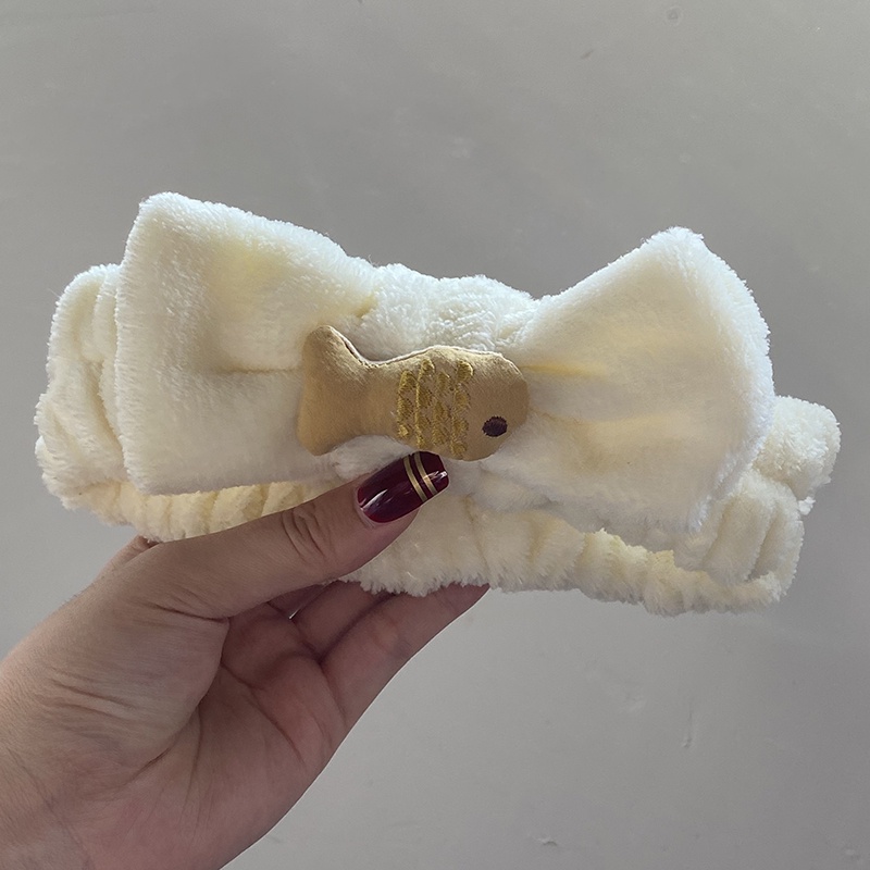 Băng đô cài tóc rửa mặt dạng ấn hình tai mèo dễ thương phong cách Hàn Quốc