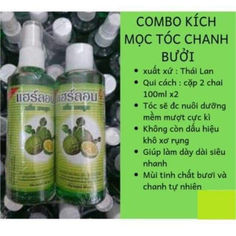 🍐XỊT BƯỞI THẢO MỘC THẦN THÁNH 🍐XỊT TÓC THẢO MỘC TINH DẦU BƯỞI + CHANH KÍCH THÍCH MỌC TÓC SIÊU NHANH