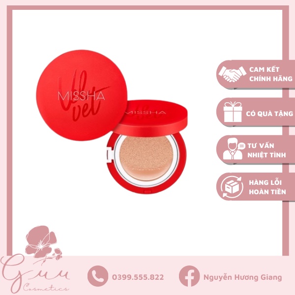 Phấn nước Missha Velvet Finish Cushion Spf50/PA++ - Guu