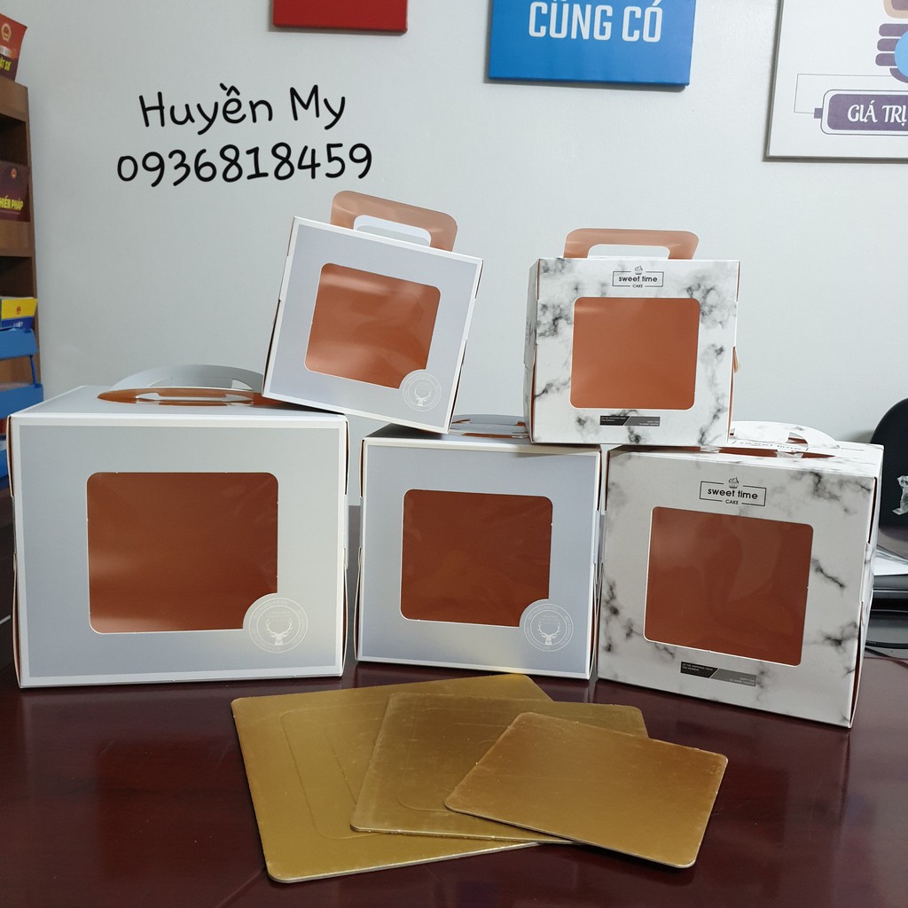 Hộp giấy đựng bánh sinh nhật cao cấp size 16/20/25