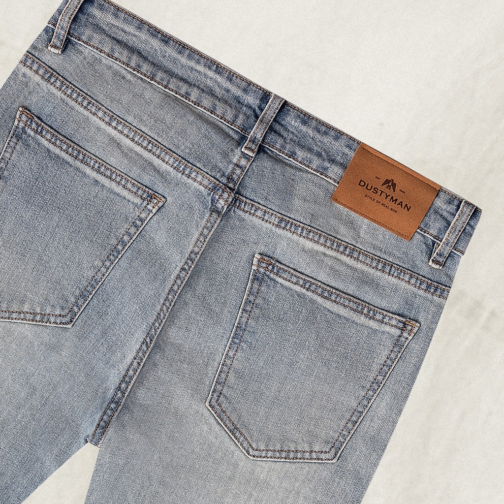 [Mã SRBACK010912 hoàn 20K xu đơn 50K] Quần Jean Nam - Dust | Dustyman | Xanh sáng | Dáng Slim Fit | BigBuy360 - bigbuy360.vn