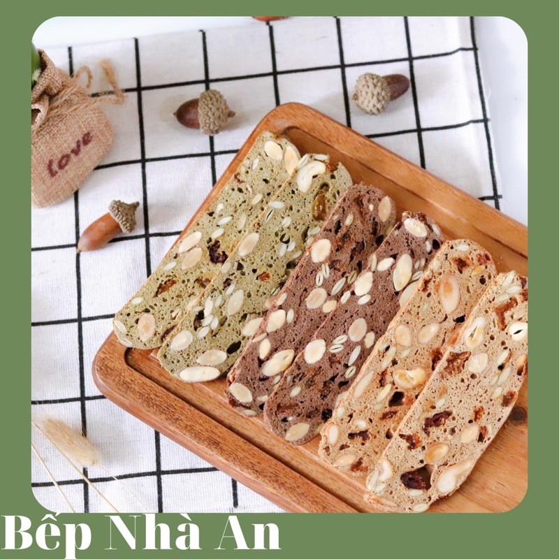 [Mã GROSALE giảm 10% đơn 150K] Combo 1 kg Biscotti - Hoàn toàn từ bột mỳ nguyên cám