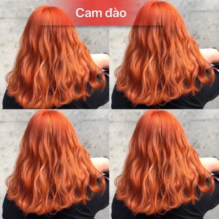 Thuốc nhuộm tóc màu Cam Đào Kèm Oxi và gang tay
