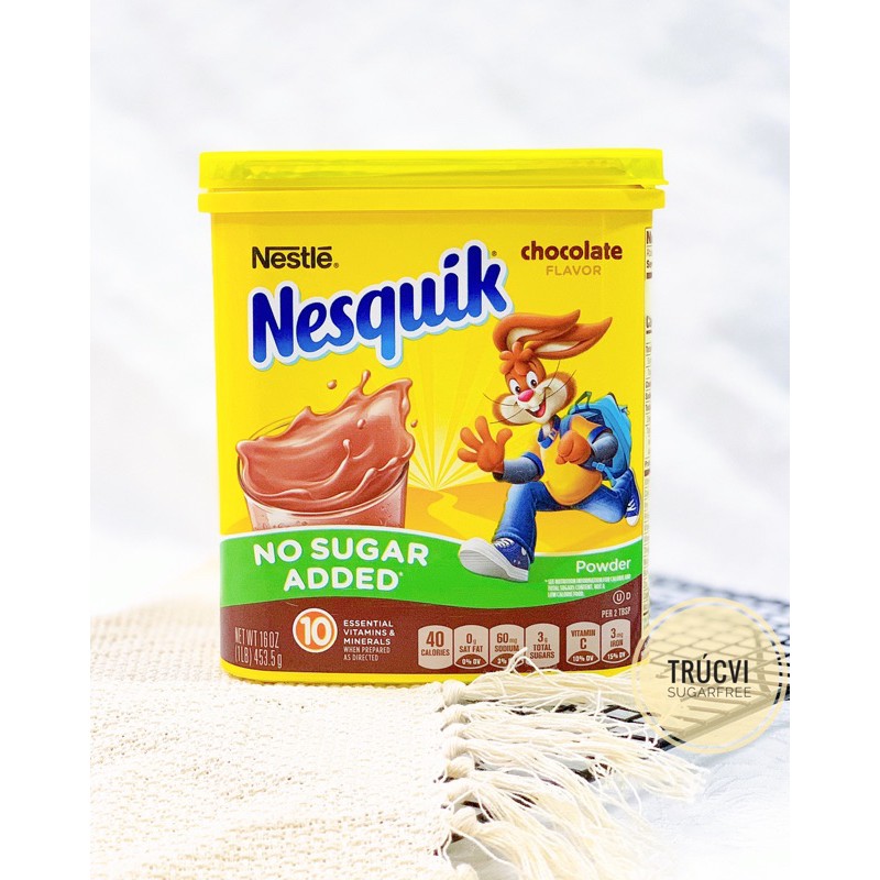 Bột chocolate không đường Nesquik