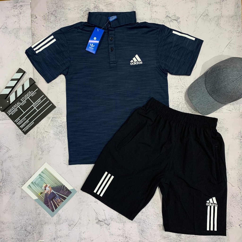 Bộ thể thao nam cộc tay chất thun xước mát lạnh, phom 50-78kg | BigBuy360 - bigbuy360.vn