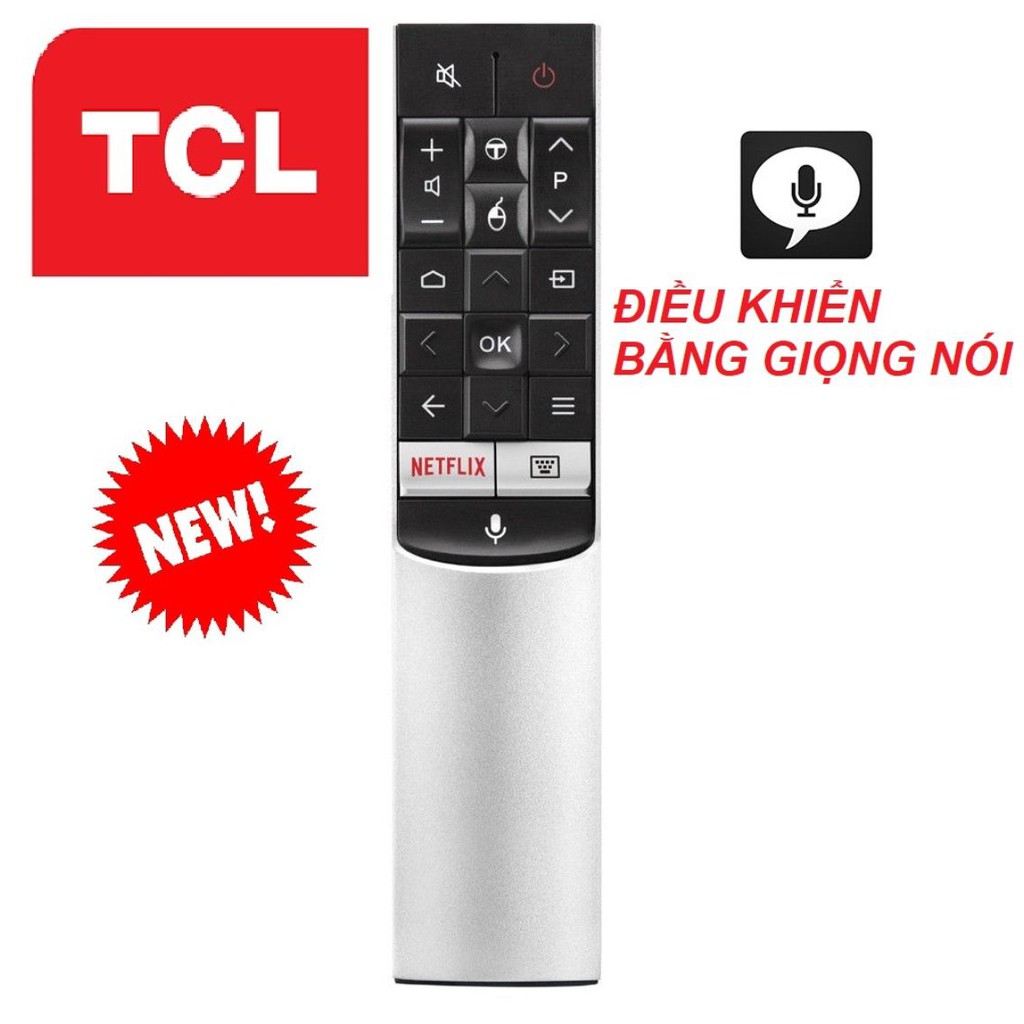 Điều khiển - Remote Tivi TCL chính hãng điều khiển giọng nói