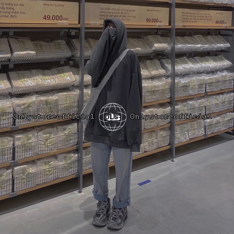 Áo  hoodie xám oversize, nhận hàng có vấn đề liên hệ shop trước khi đánh giá | BigBuy360 - bigbuy360.vn