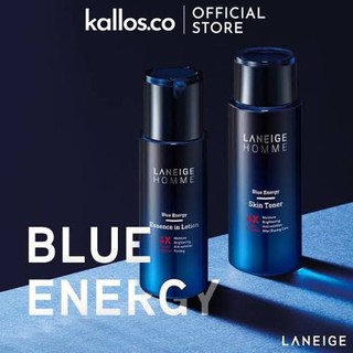 [TEM + BILL CHÍNH HÃNG] Bộ Chăm Sóc Da Nam Laneige Homme Blue Energy Skin Toner EX, Essence In Lotion EX, Duo Set